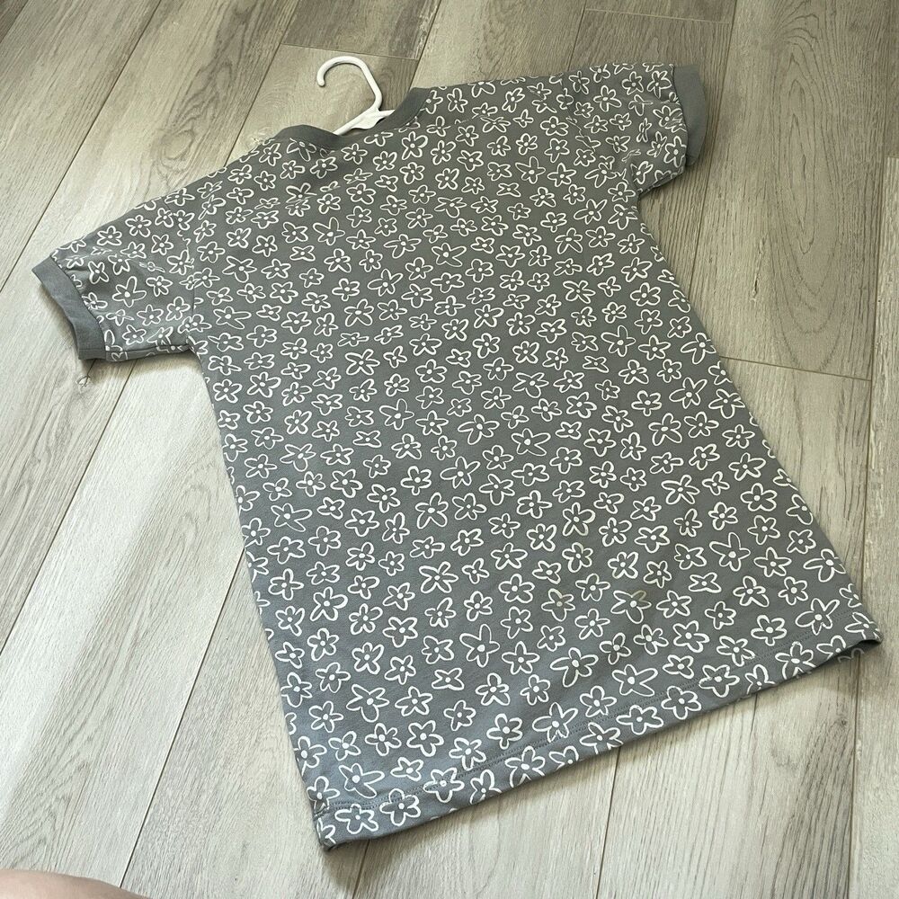 Rylee + Cru Dress floral shirt mini girl Gray White size 6-7 years casual summer - Picture 4 of 8